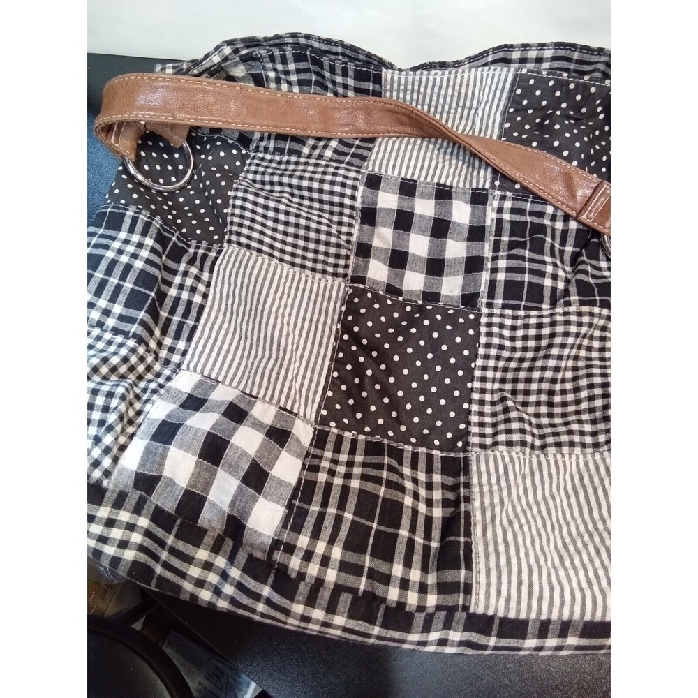 Tote Route 66 Patchwork‎ Black and White